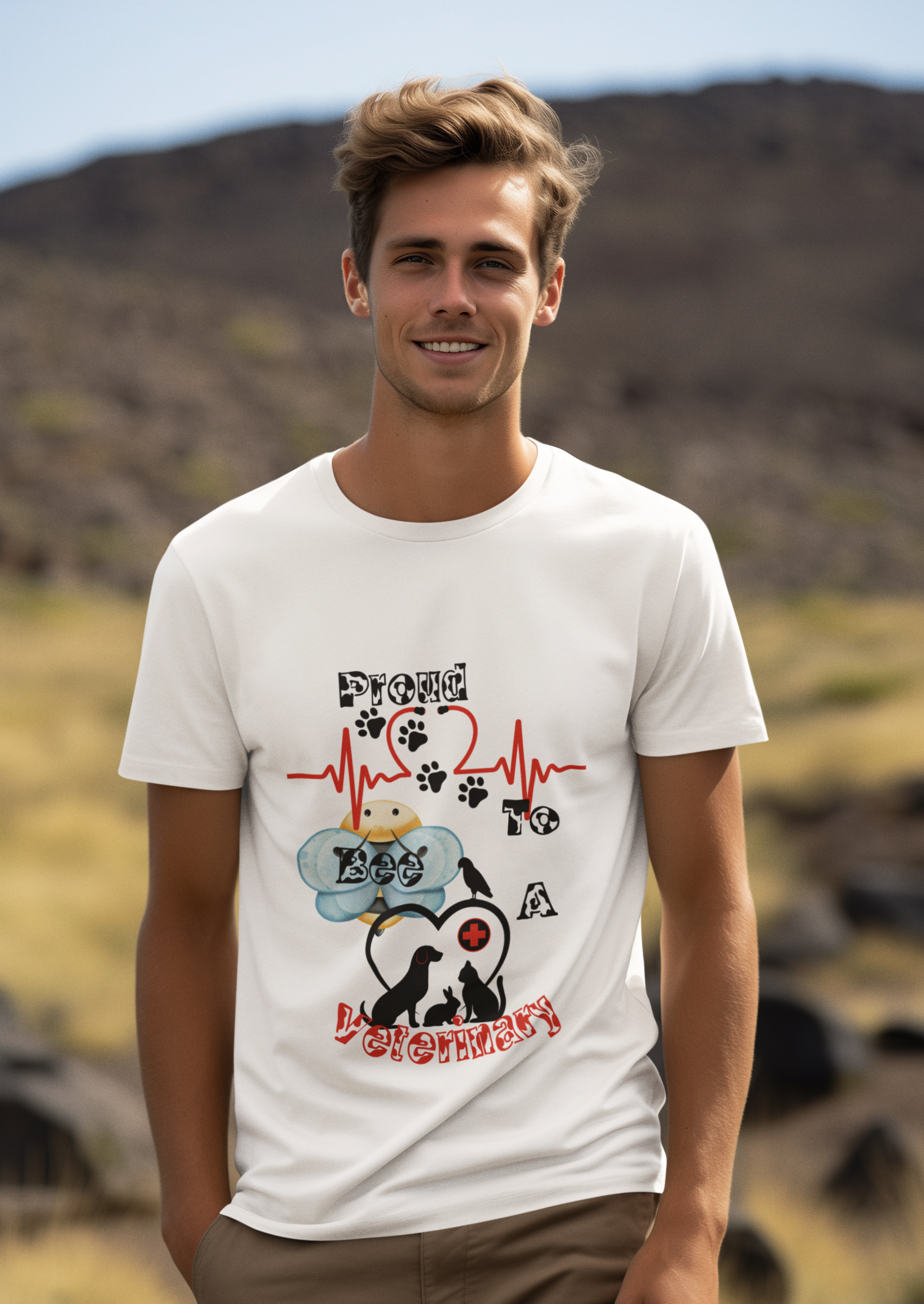 Proud To Bee A Veterinary- Unisex Premium t-shirt